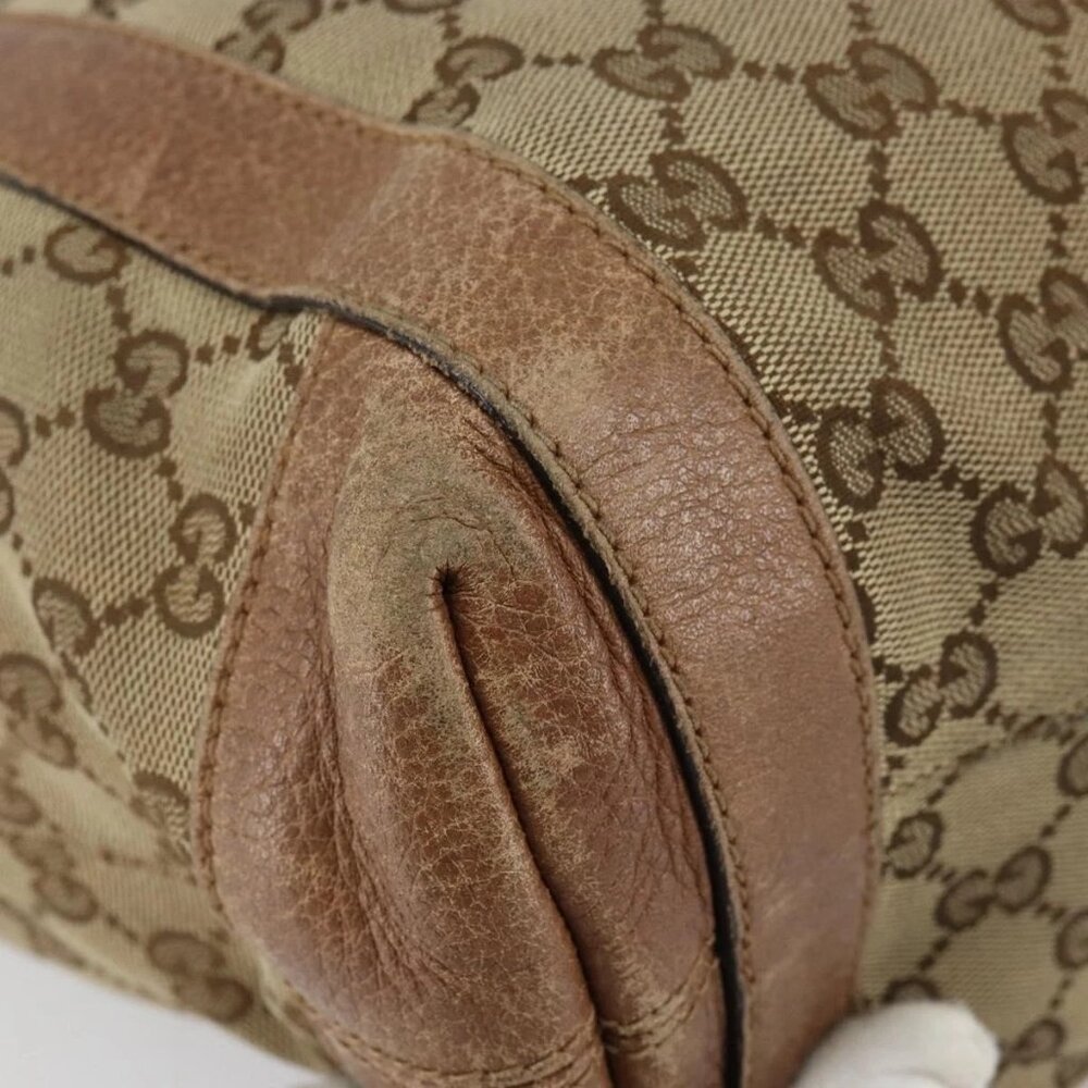 GUCCI GG Canvas Miss GG Tote Bag Beige Silver 342591 Auth 154584 - Picture 11 of 16